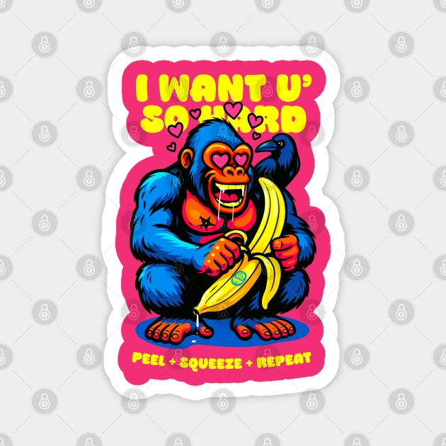 I WANT YOU SO HARD Magnet by Fabrik