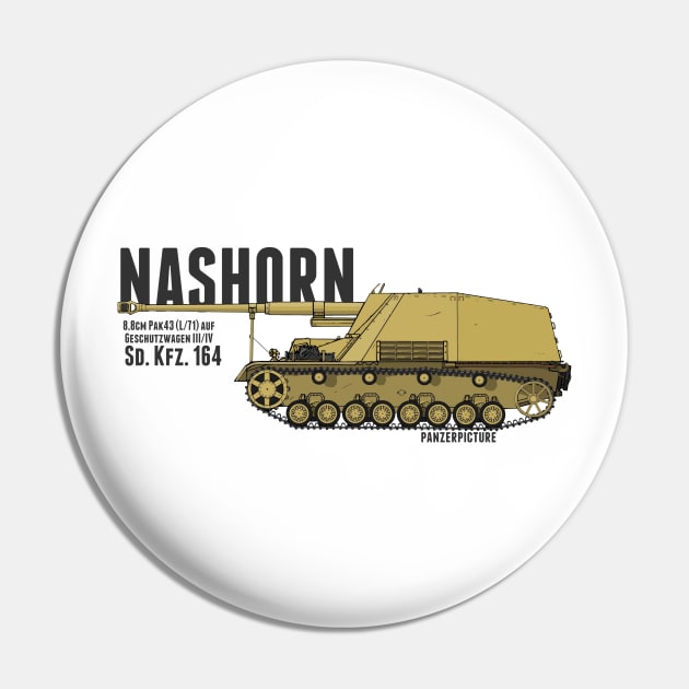 Nashorn tank destroyer Pin by Panzerpicture