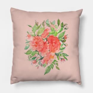 Orange Rose Pillow