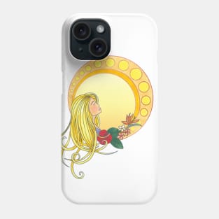 Gold lady - Art Nouveau style Phone Case