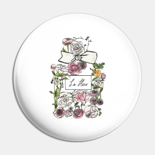 Pretty perfume bottle - Floral Pin