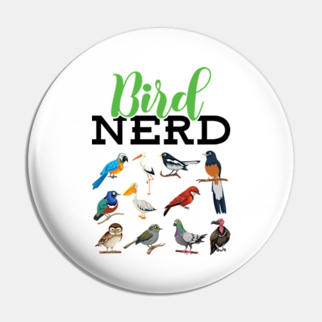 Cool Bird Lover Birdwatching Present Birdwatcher Birder Gift Pin by RiseInspired