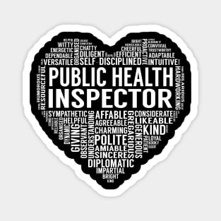 Public Health Inspector Heart Magnet