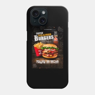 Burger and Fries Phone Case