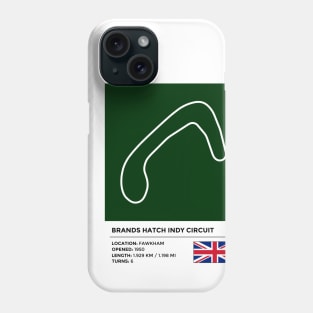 Brands Hatch Indy Circuit [info] Phone Case