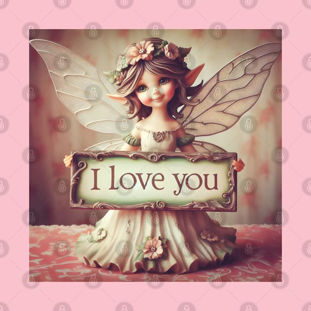 Valentine I Love You Pixie Fairy by OddPop