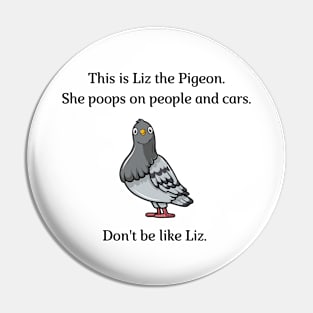 Don't be like Liz! Pin