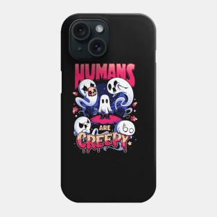 humans creepy Phone Case