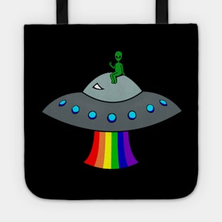 Peace Rainbow UFO Tote