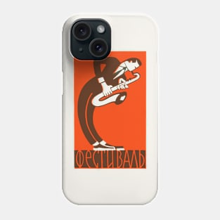 Saxophone Player ---- Retro Soviet Poster Aesthetic Phone Case