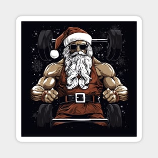 Badass Santa Claus from Gym Magnet