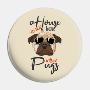 Funny Pug Dog Pin