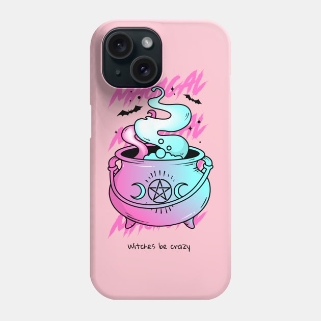 Witches cauldron Witch Witchcraft Phone Case by Tip Top Tee's