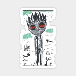 Sad Zombie Magnet