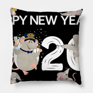 Happy New Year 2020 Year of the Rat Horoscope Zodiac Gift Pillow