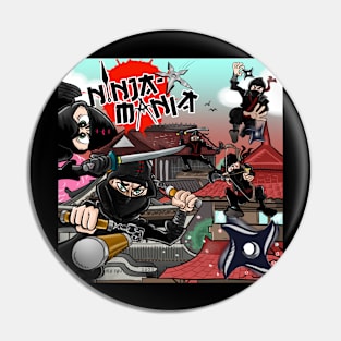 Ninja-Mania Pinball Pin