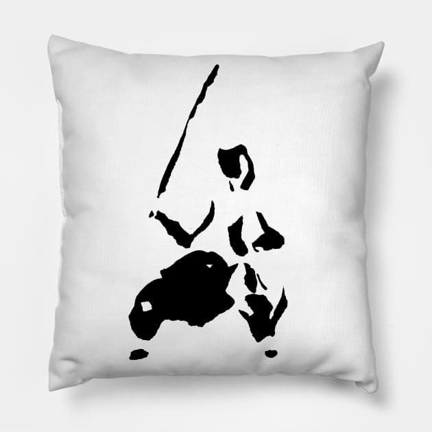 Kendo figure Pillow by Nikokosmos