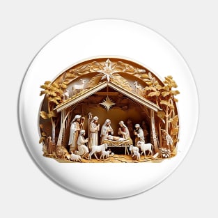 Nativity Scene Pin