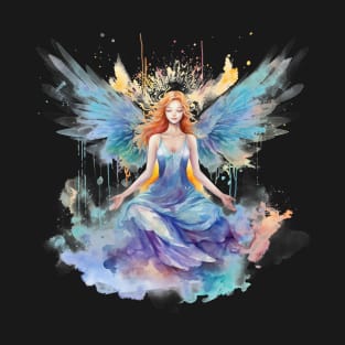 Celestial Tranquility Angel Yoga Retreat T-Shirt