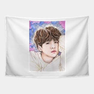 Floofy Haired Yoongi Watercolour Tapestry