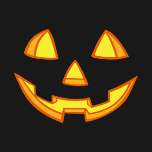 Jack-O-Lantern Funny Halloween Smiling Pumpkin Face T-Shirt