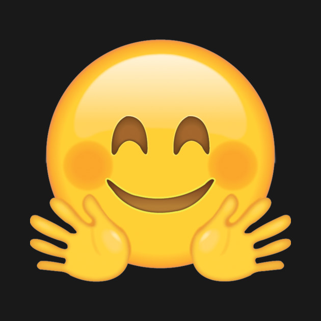hugging hands blush face emoji shirt hugging hands emoji emoji hug