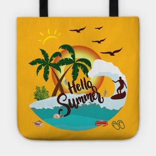 Hello Sunshine Letters Print T Shirt Funny Graphic Summer Short Sleeve Casual Top Tees Blouse Tote