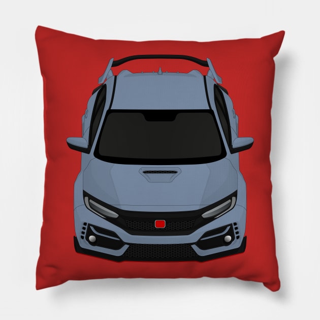 Civic type R Grey Pillow by VENZ0LIC