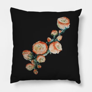 Flowers watercolor Pillow