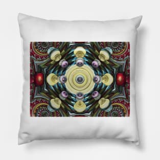 Soft Metal Floral Arrangement Pillow