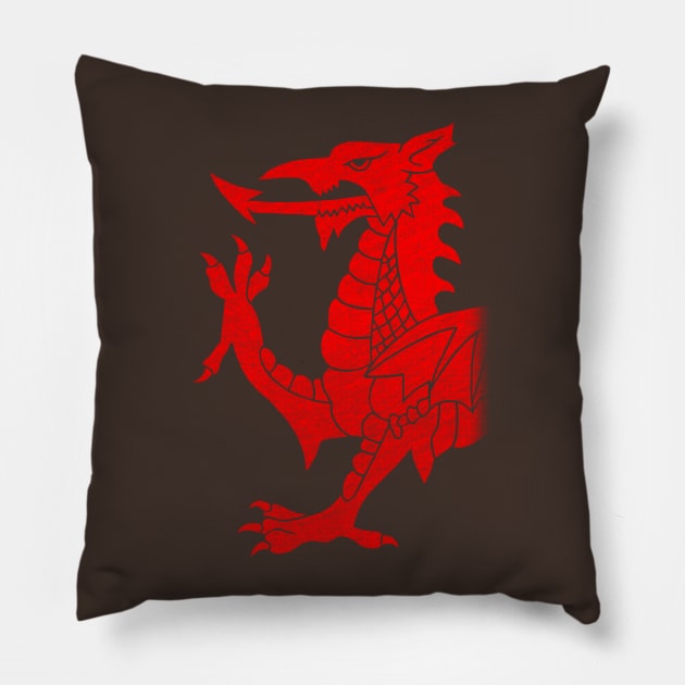 Cymru Dragon Pillow by GAz