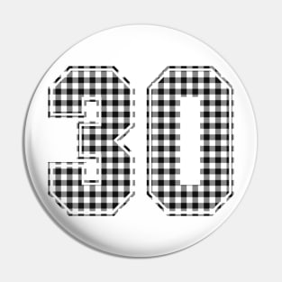 Plaid Number - 30 - Dark Pin