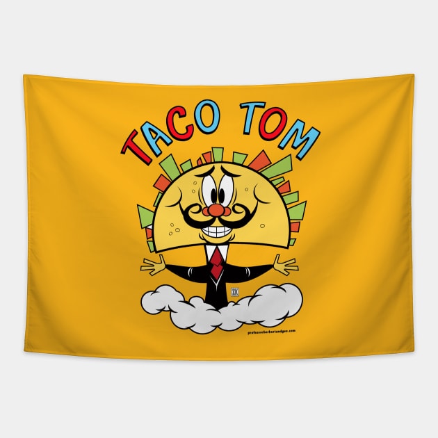 Taco Tom T-Shirt Tapestry by StudioSiskart 