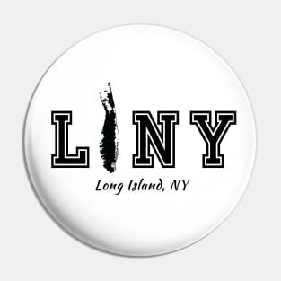 Long Island NY (Light Colors) Pin