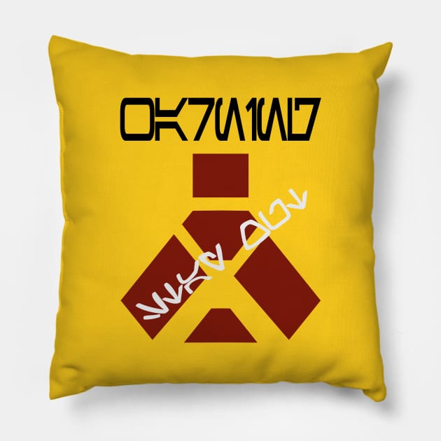 Warning - Stay Out Pillow by My Geeky Tees - T-Shirt Designs