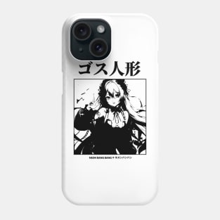 Japanese Anime Streetwear Cute Kawaii Girl Black and White Phone Case