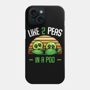 Peas - Like 2 Peas In A Pod - Cute Vegetable Phone Case