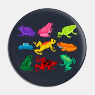 frog watercolor collection Pin