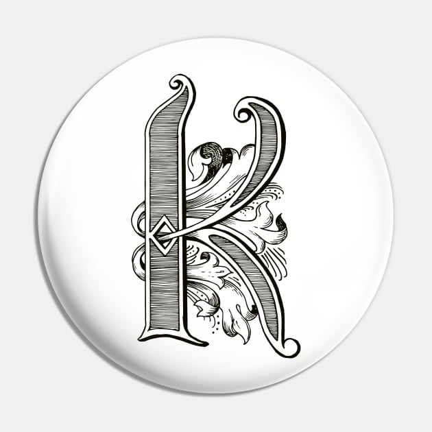 Monogram K Pin by calebfaires