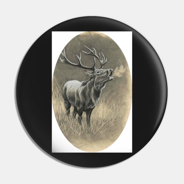 Red Deer Pin by AcaciaRogers