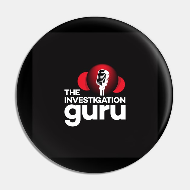 The Investigation Guru (Black) Pin by The Investigation Guru Podcast