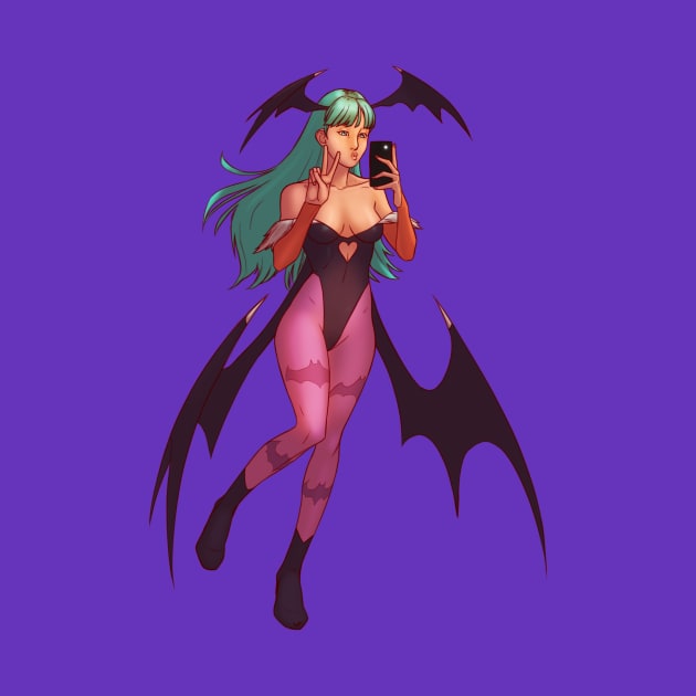 Morrigan Selfie by LuizFerrarezzi