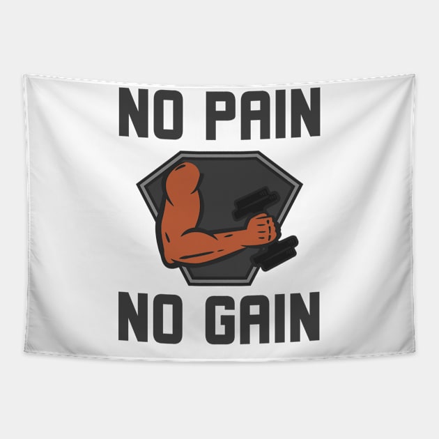 No Pain No Gain Tapestry by Jitesh Kundra