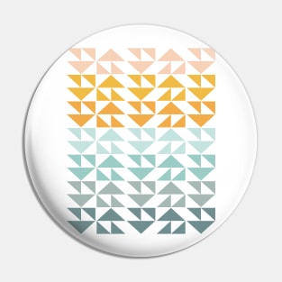 Colorful Tranquil Triangle Design Pin