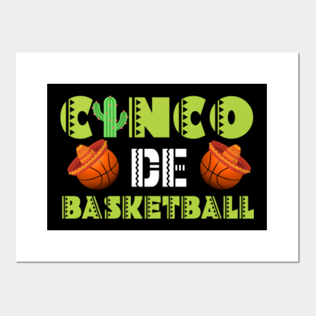 Basketball Ball Cinco De Mayo Shirt Sombrero Cactus Women