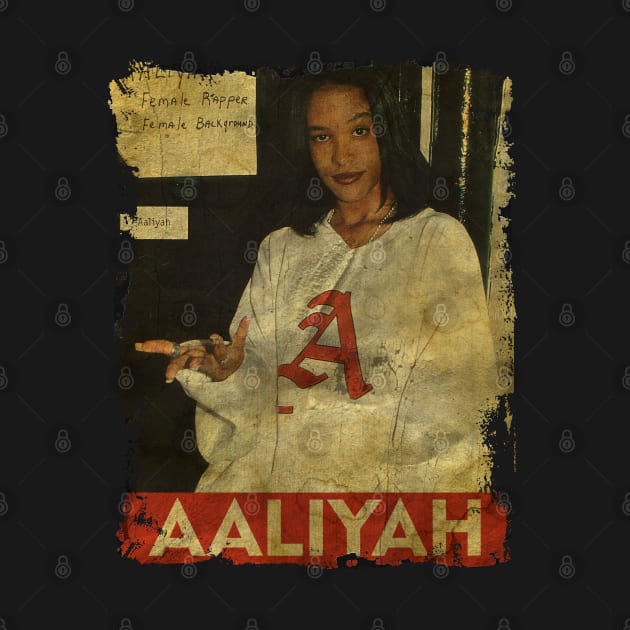 TEXTURE ART- Aaliyah - RETRO STYLE by ZiziVintage