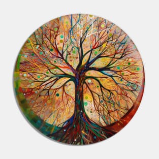 Roots of Strength: Empowering the Spirit with the Tree of Life Mandala Pin