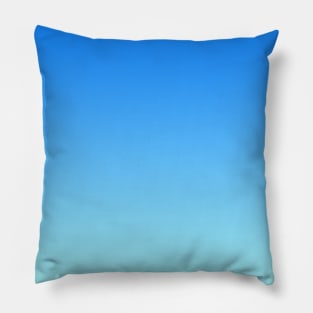 COLOR GRADIENT #1 (blue & white) Pillow