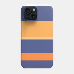 A remarkable merger of Purple Navy, White, Sandy, Rajah and Orangeish stripes. Phone Case