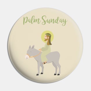 Jesus Riding Donkey Palm Sunday Pin